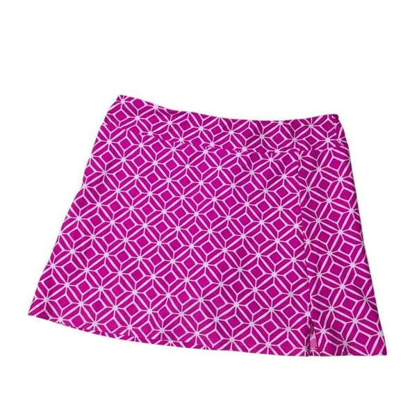Jude Connally Pants - Jude Connally Pink Chevron Nylon Skort • Size S
